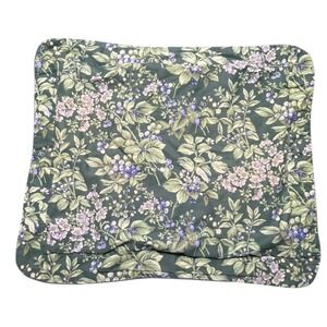 VTG Laura Ashley Bramble Berry‎ Standard Pillow Sham W/Border Made in USA Floral